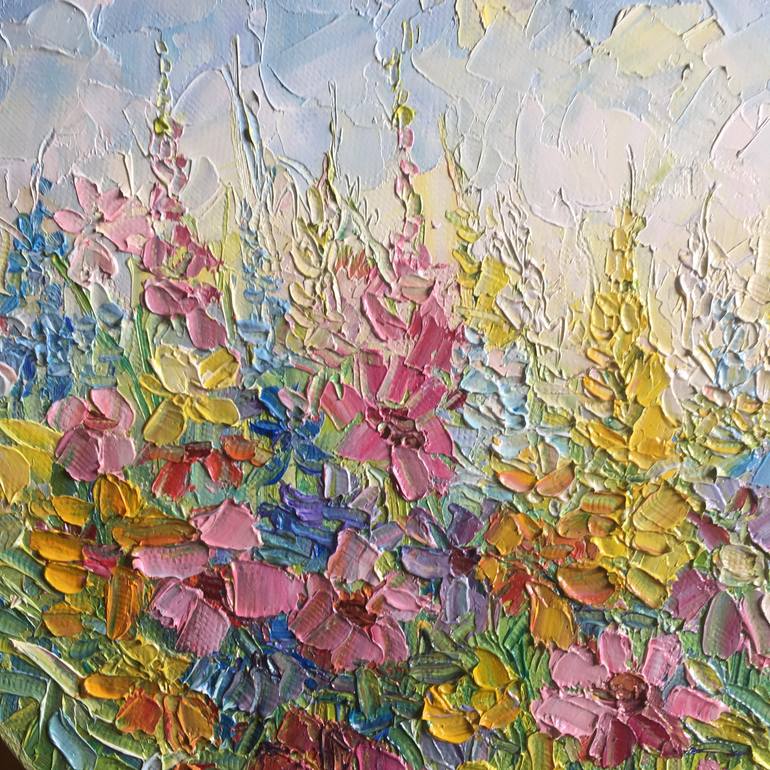 Original Fine Art Floral Painting by Elena Gorohova