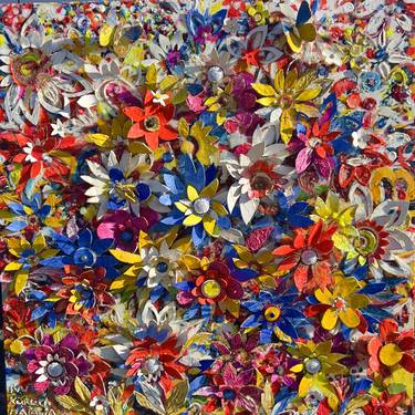 Original Color Field Painting Botanic Digital by Natalia KURUCH