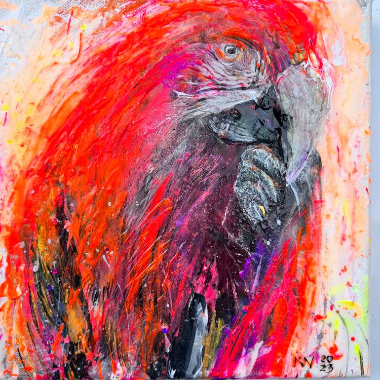 Original Expressionism Animal Painting by Natalia Kuruch