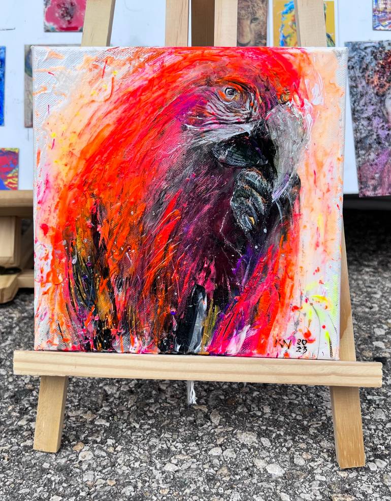 Original Expressionism Animal Painting by Natalia Kuruch