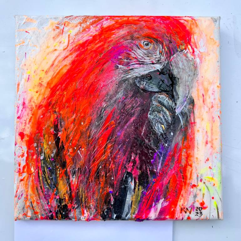 Original Expressionism Animal Painting by Natalia Kuruch