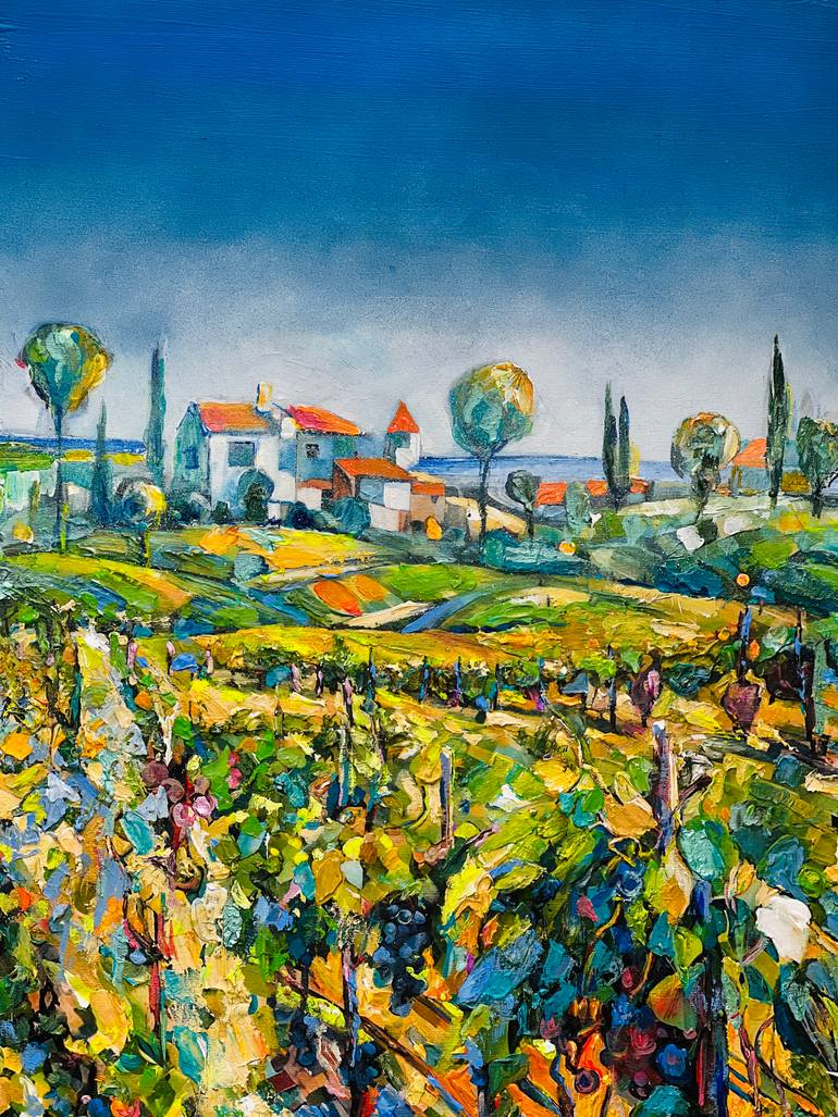 Original Color Field Painting Landscape Painting by Natalia Kuruch