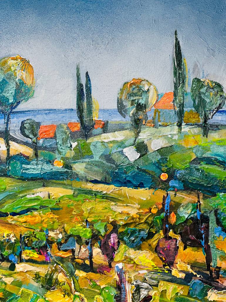 Original Color Field Painting Landscape Painting by Natalia Kuruch