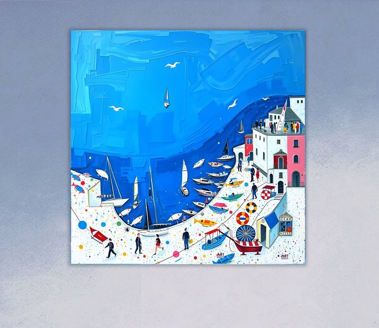 Original Contemporary Seascape Painting by Natalia Kuruch