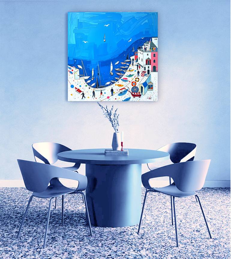 Original Contemporary Seascape Painting by Natalia Kuruch