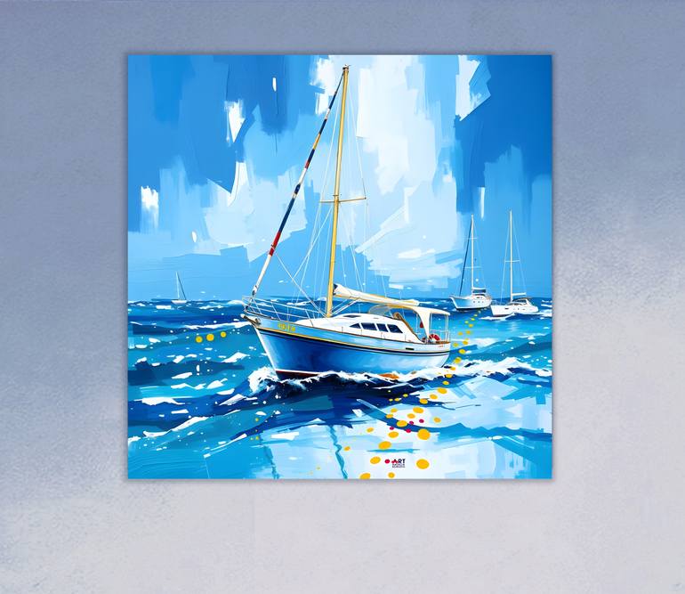 Original Contemporary Seascape Painting by Natalia Kuruch