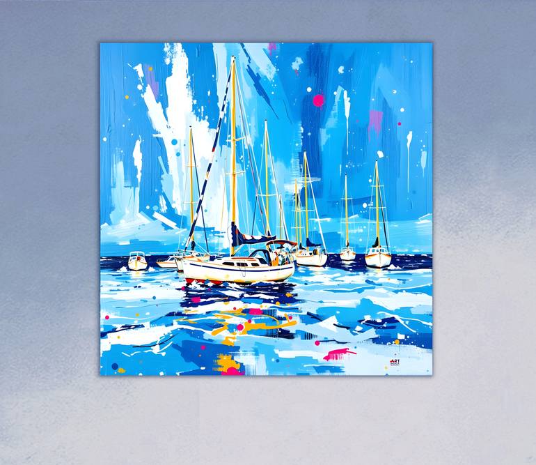 Original Contemporary Seascape Painting by Natalia Kuruch