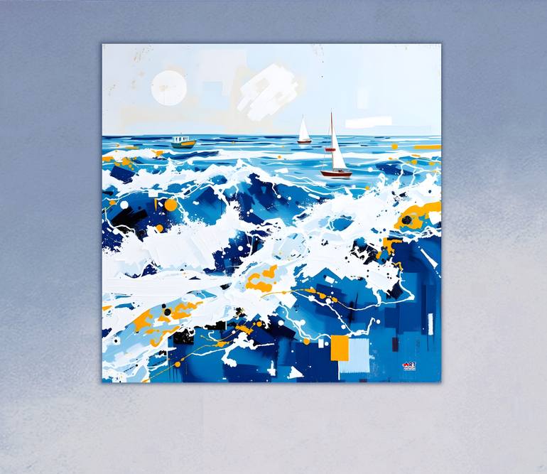 Original Contemporary Seascape Painting by Natalia Kuruch
