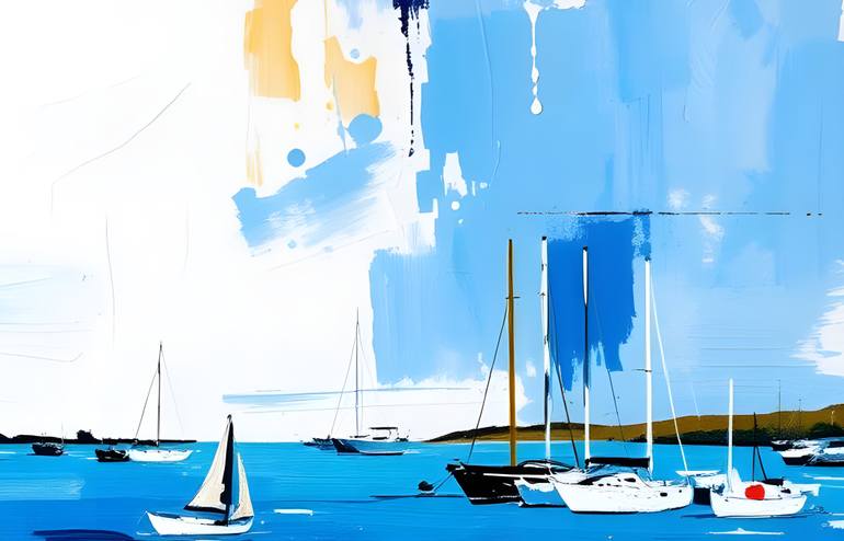 Original Contemporary Seascape Painting by Natalia Kuruch