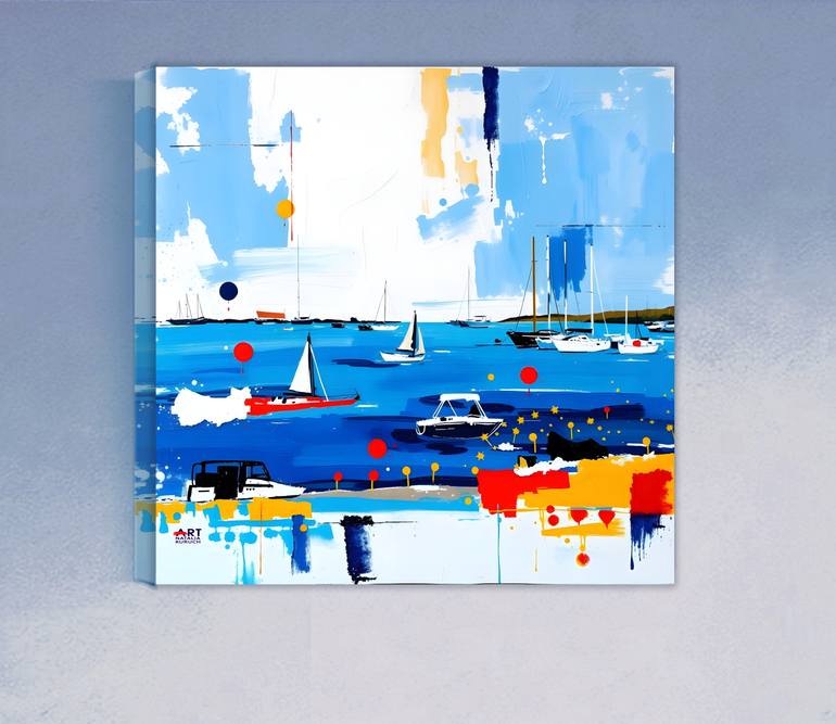 Original Contemporary Seascape Painting by Natalia Kuruch