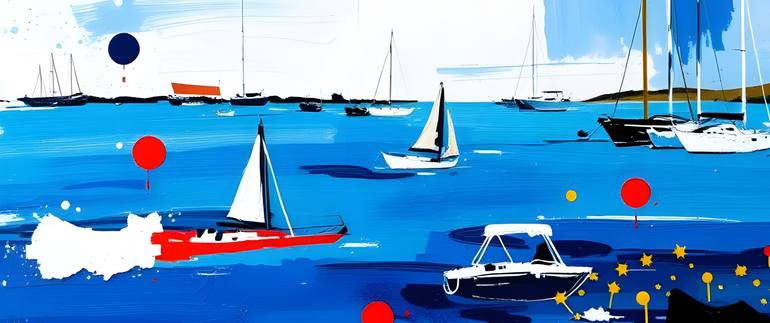 Original Contemporary Seascape Painting by Natalia Kuruch