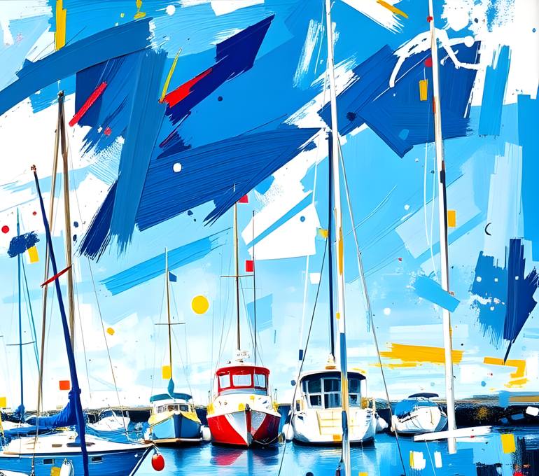 Original Contemporary Seascape Painting by Natalia Kuruch