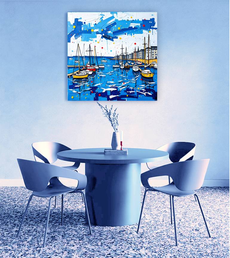 Original Contemporary Seascape Painting by Natalia Kuruch