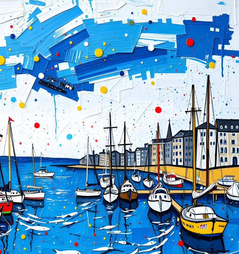 Original Contemporary Seascape Painting by Natalia Kuruch