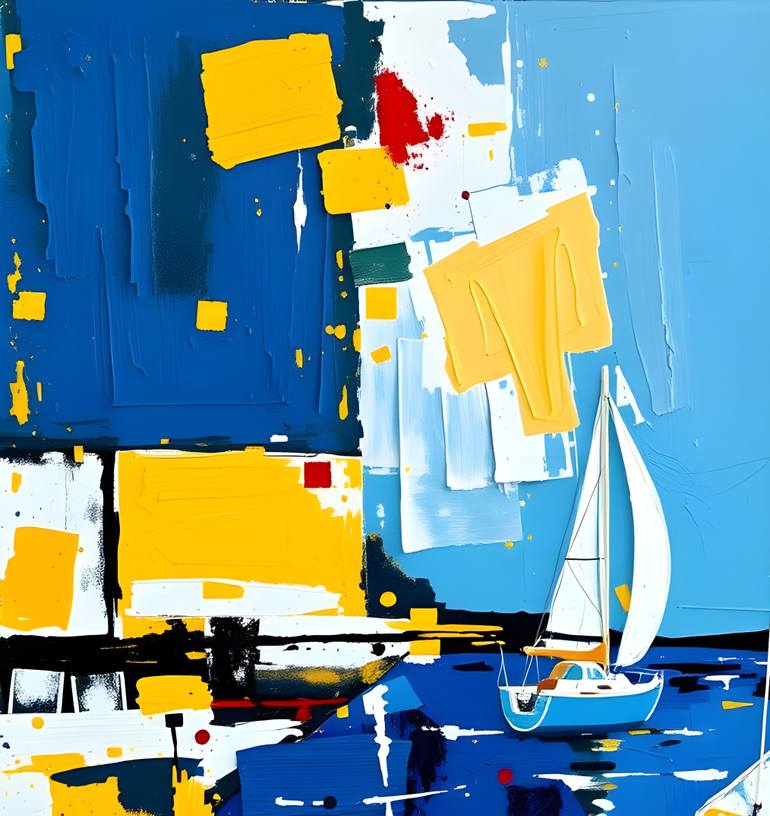 Original Contemporary Seascape Painting by Natalia Kuruch