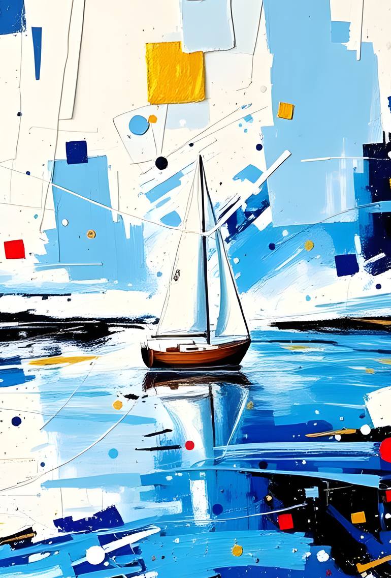 Original Contemporary Seascape Painting by Natalia Kuruch