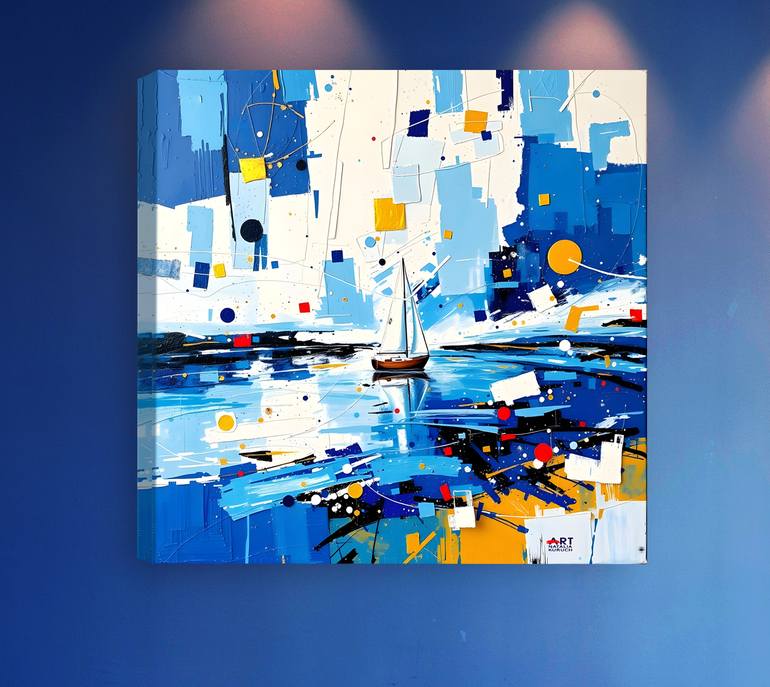 Original Contemporary Seascape Painting by Natalia Kuruch