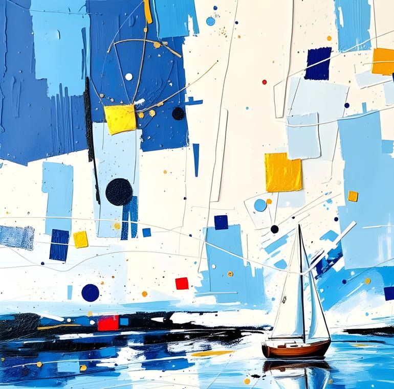 Original Contemporary Seascape Painting by Natalia Kuruch