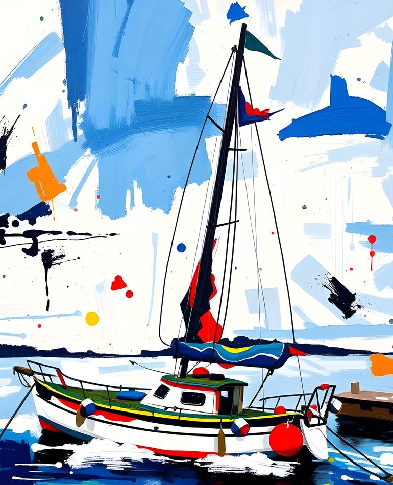 Original Contemporary Seascape Painting by Natalia Kuruch