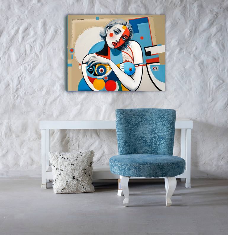 Original Abstract Expressionism Botanic Painting by Natalia Kuruch