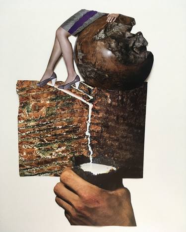 Original Conceptual Classical mythology Collage by Anne-Julie Hynes