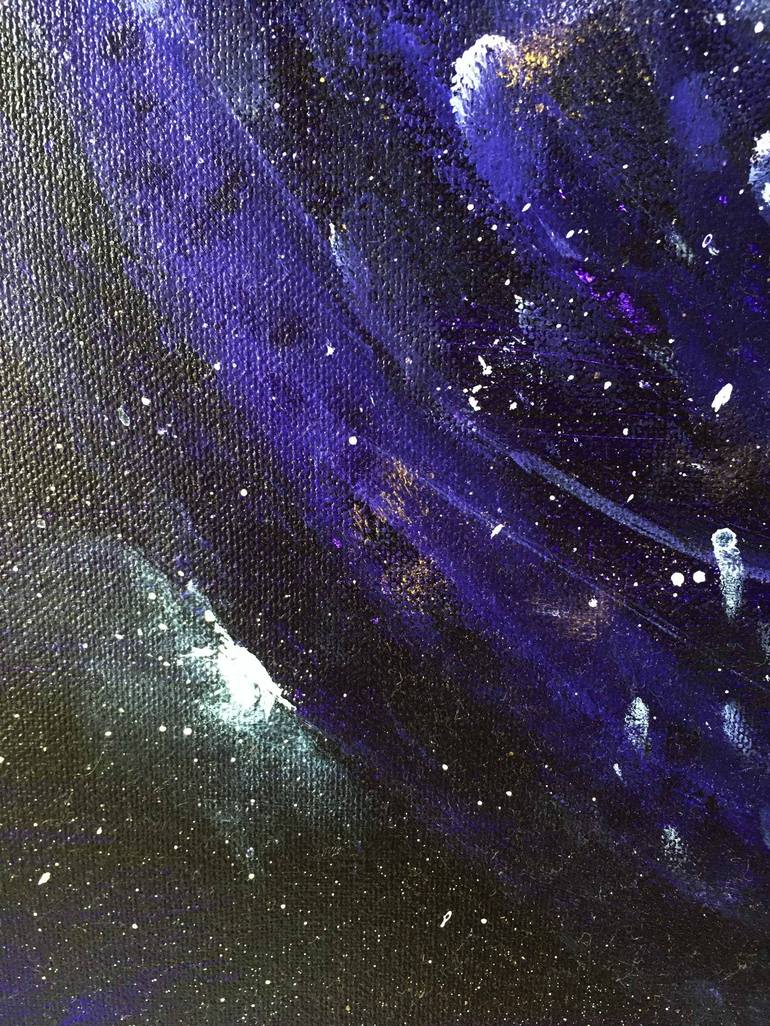 Original Fine Art Outer Space Painting by Anne-Julie Hynes