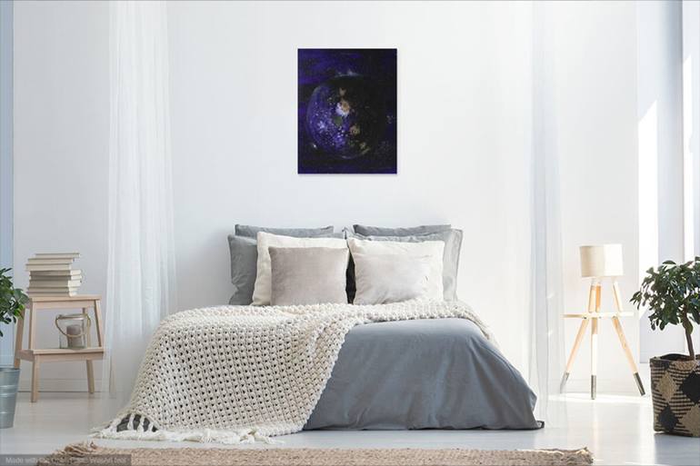 Original Fine Art Outer Space Painting by Anne-Julie Hynes