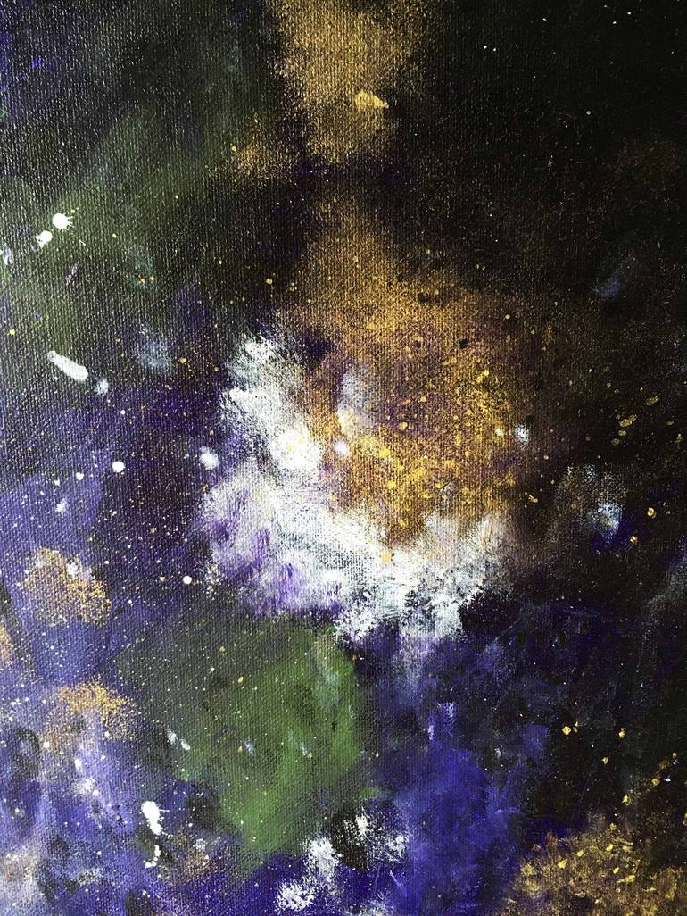 Original Fine Art Outer Space Painting by Anne-Julie Hynes