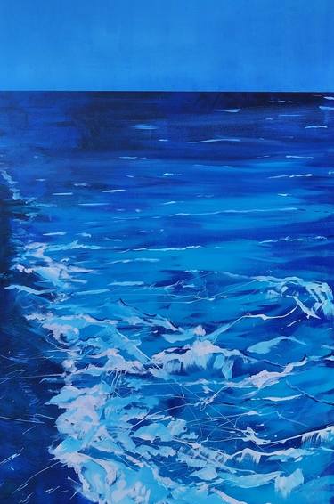Original Expressionism Seascape Painting by Tam Nightingale