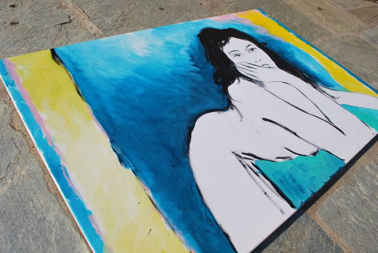 Original Abstract Nude Painting by Tam Nightingale