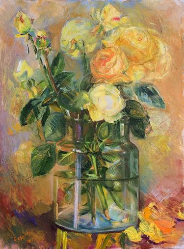 Original Still Life Painting by Nino Geladze