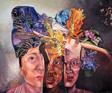 Print of Surrealism People Paintings by Maria Peña