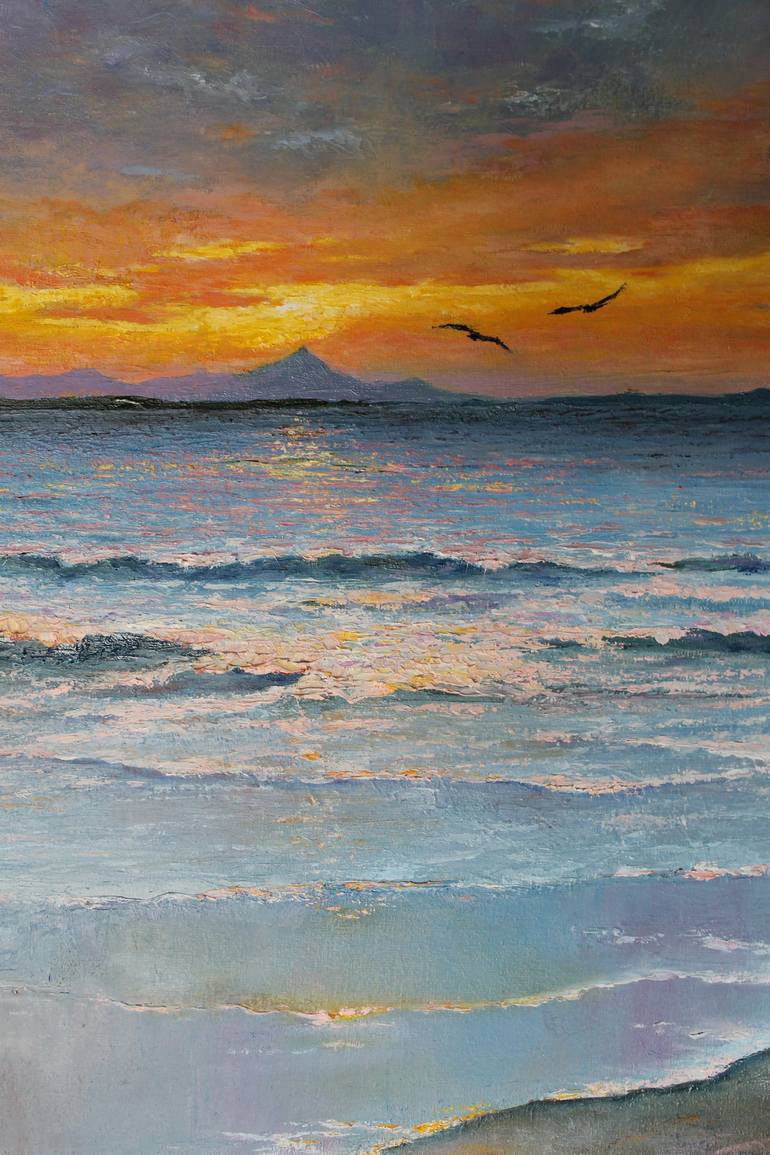 Original Realism Seascape Painting by Iurii Silikov