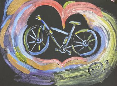 Print of Impressionism Bicycle Paintings by Pedro C Moreno