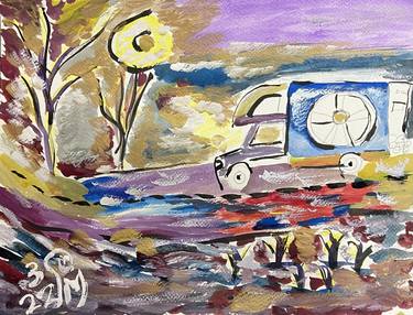 Original Abstract Painting by Pedro C Moreno