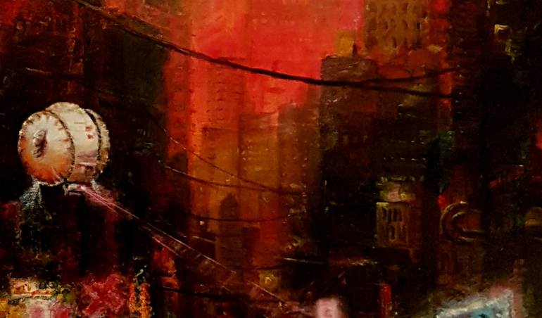 Original Impressionism Architecture Painting by Arkadiusz Mezynski