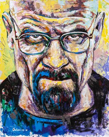 SOLD. The portrait Walter White, Bryan Cranston, Breaking bad thumb