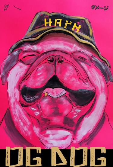 Print of Street Art Dogs Paintings by Veselin Tsakov