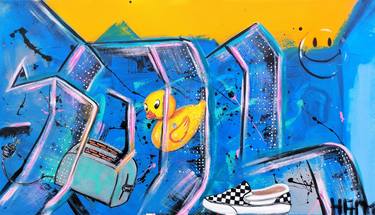 Original Street Art Graffiti Painting by Veselin Tsakov