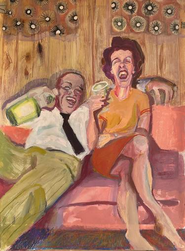 Original Contemporary Family Painting by Lynn Stein