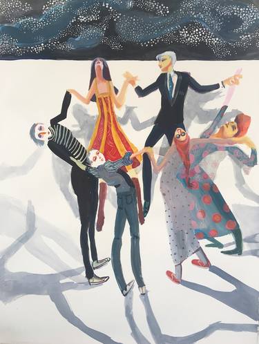 Print of Figurative People Paintings by Lynn Stein