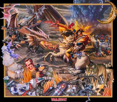 Print of Fantasy Collage by Ernesto Muñiz