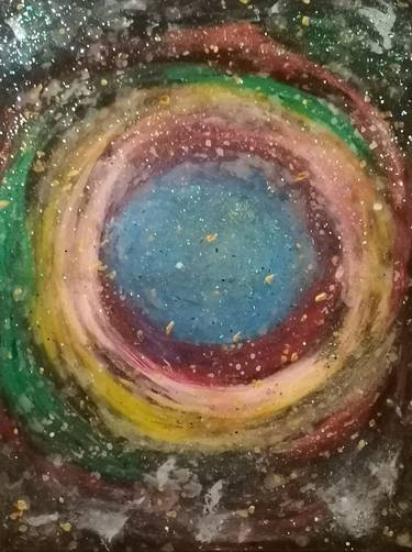 Print of Abstract Outer Space Paintings by Goce Bogdanoski