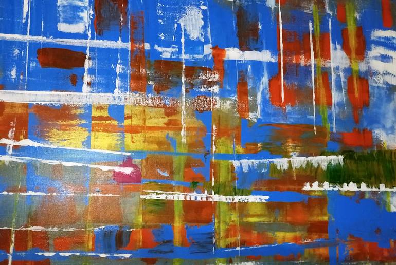 Original Abstract Expressionism Abstract Painting by Goce Bogdanoski