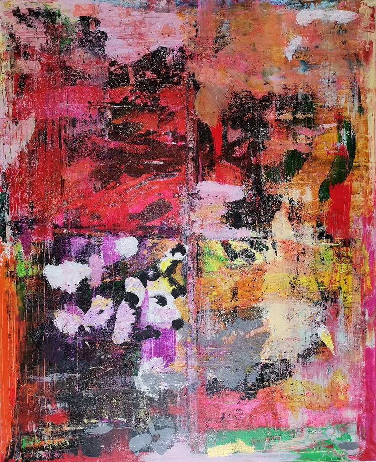 Original Abstract Expressionism Abstract Painting by Goce Bogdanoski