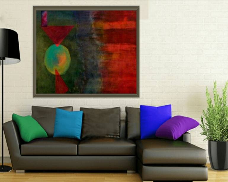 Original Abstract Painting by Rosario Aufiero