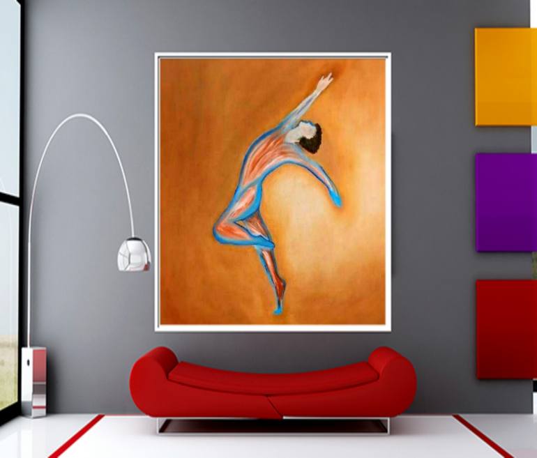 Original Abstract Painting by Rosario Aufiero