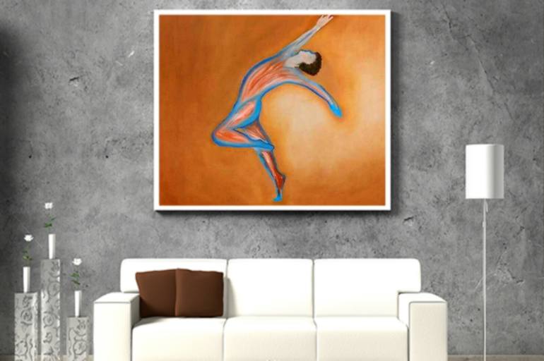 Original Abstract Painting by Rosario Aufiero