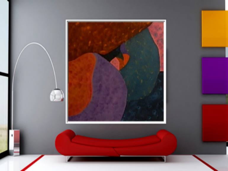 Original Abstract Painting by Rosario Aufiero