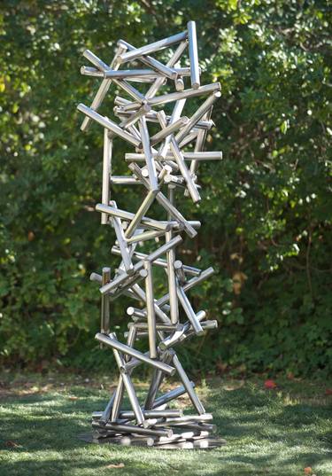 Saatchi Art Artist Jennifer Asher; Sculpture, “GRAVITY, stainless steel” #art